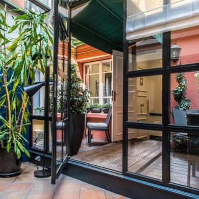 Jardin Le Brea - patio